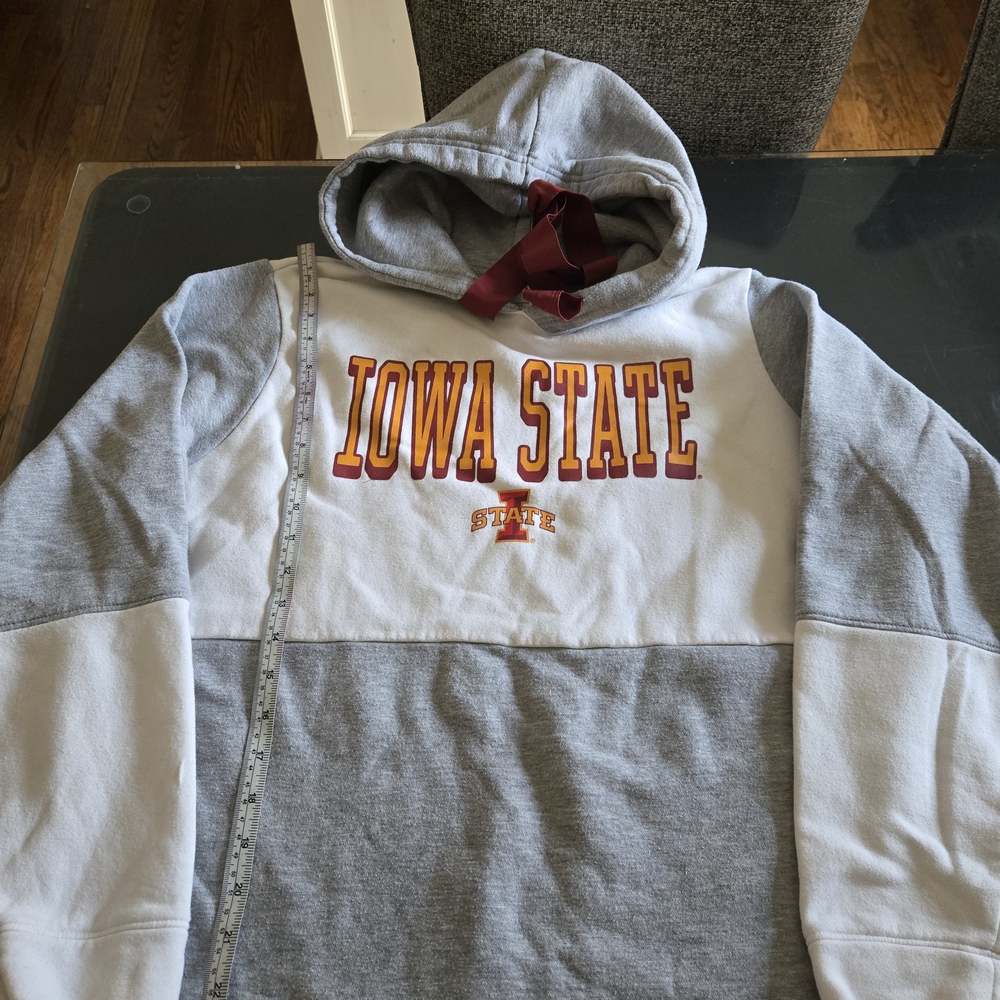 Hanes Gray and Red Hoodie